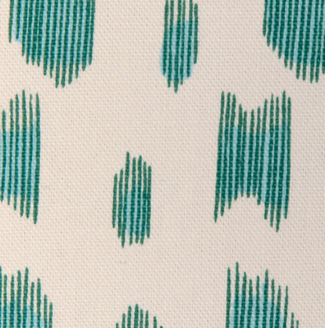 Les Touches Pillow Cover in Aqua Blue