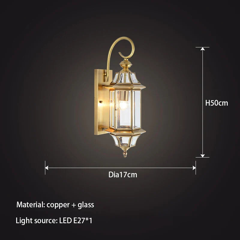 Alanna - European-Style All-Copper Wall Light - Classic Elegance for Every Space