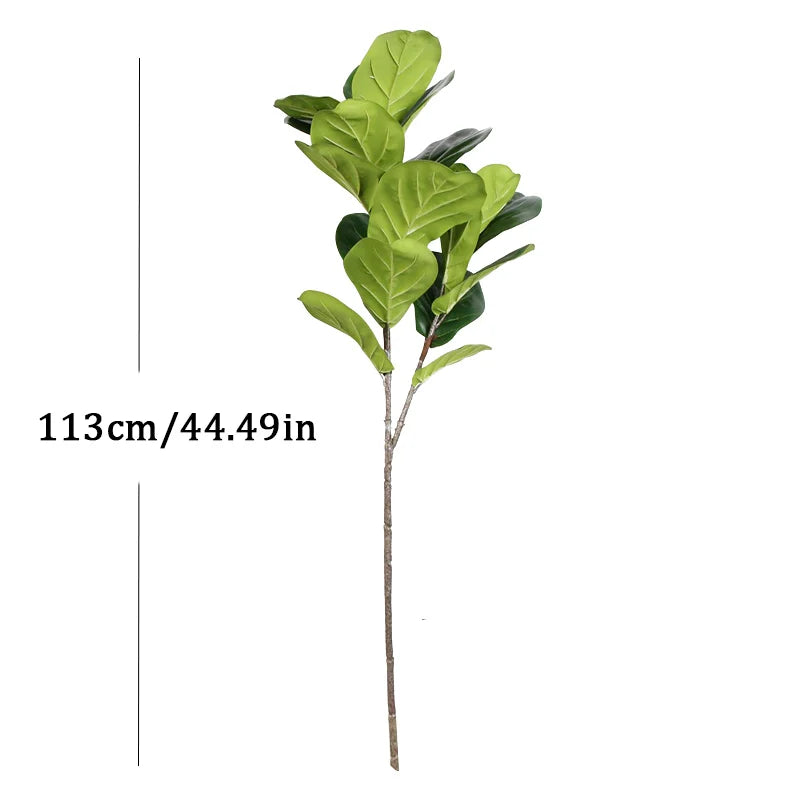Dlight Decor 113cm Tropical Ficus Tree with Rubber Style Leaves