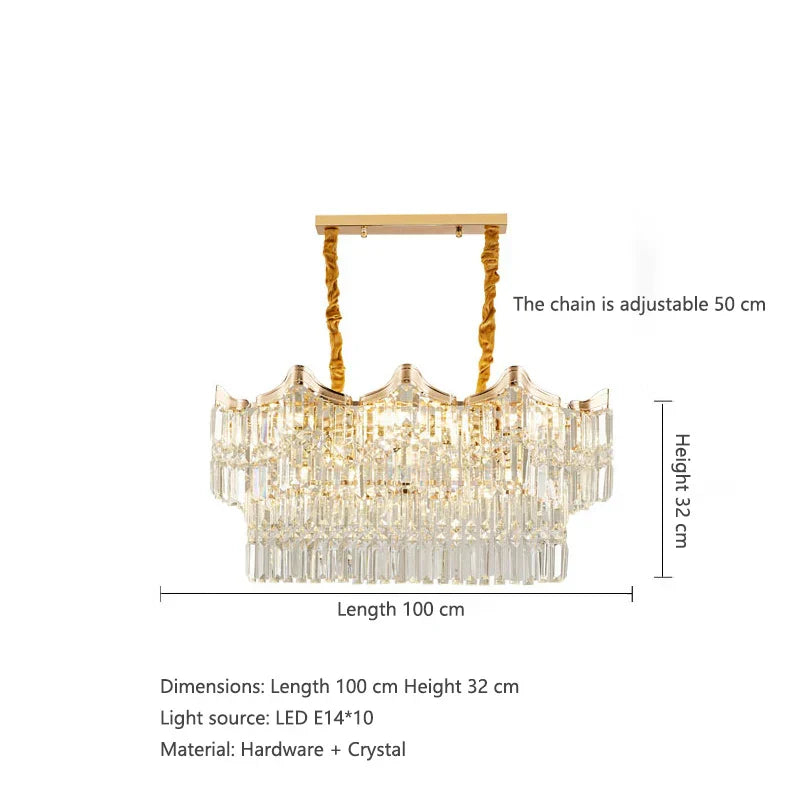 Exquisite Crystal Chandelier for Living Rooms, Bedrooms, and More - Modern French Light Luxury Design