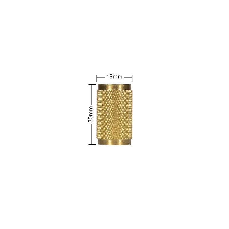 Gold Brass Handle with Plate – Knurled Cabinet Knobs and Modern Furniture Pulls
