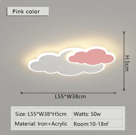Modern Clouds LED Ceiling Lights - Perfect for Living Room, Bedroom, Study, and Children's Rooms - Dimmable Indoor Ceiling Lamp Lighting - AC110-260V