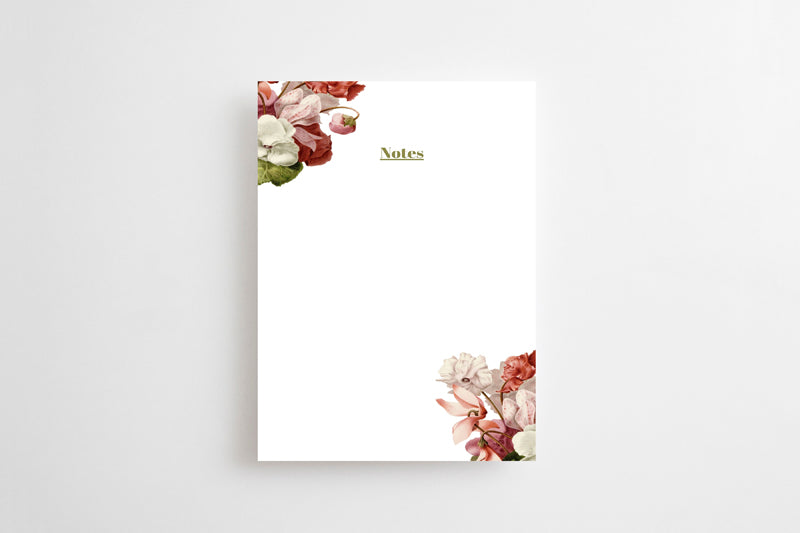 Floral Notepad | Notepad by JOSIL Paperie