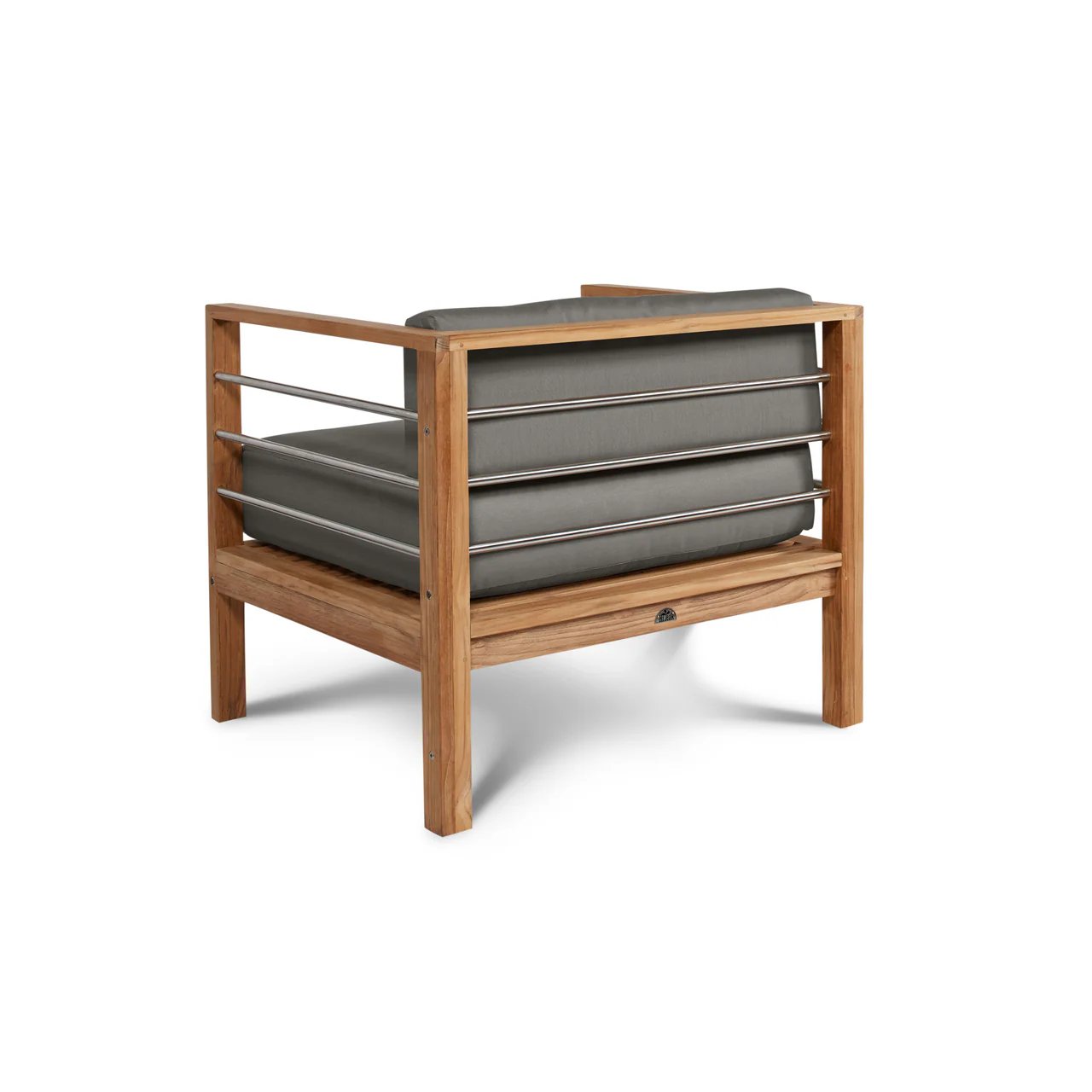 SoHo Teak Outdoor Club Chair Sunbrella Cushion