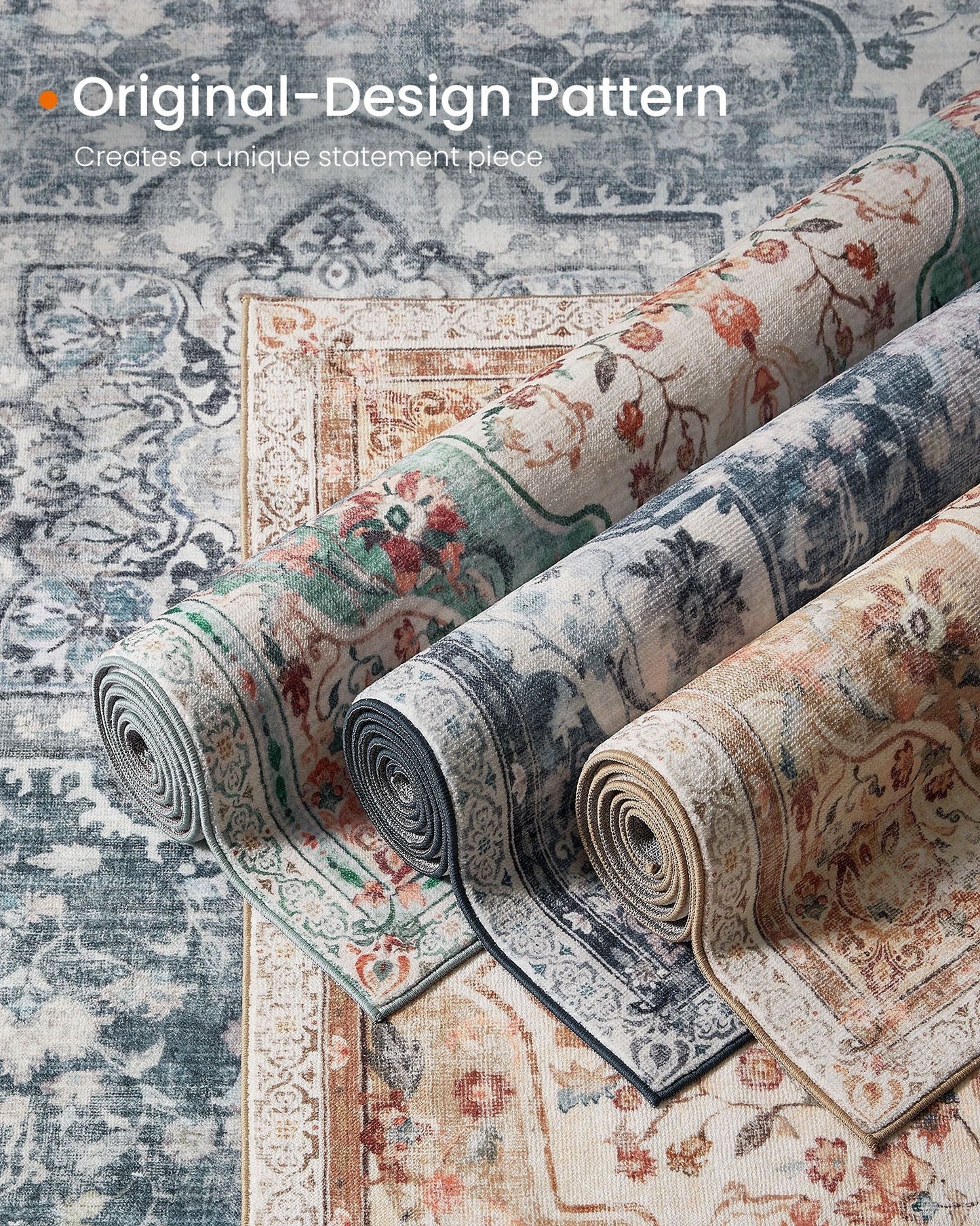 8x10 ft Area Rug, Traditional Vintage Style