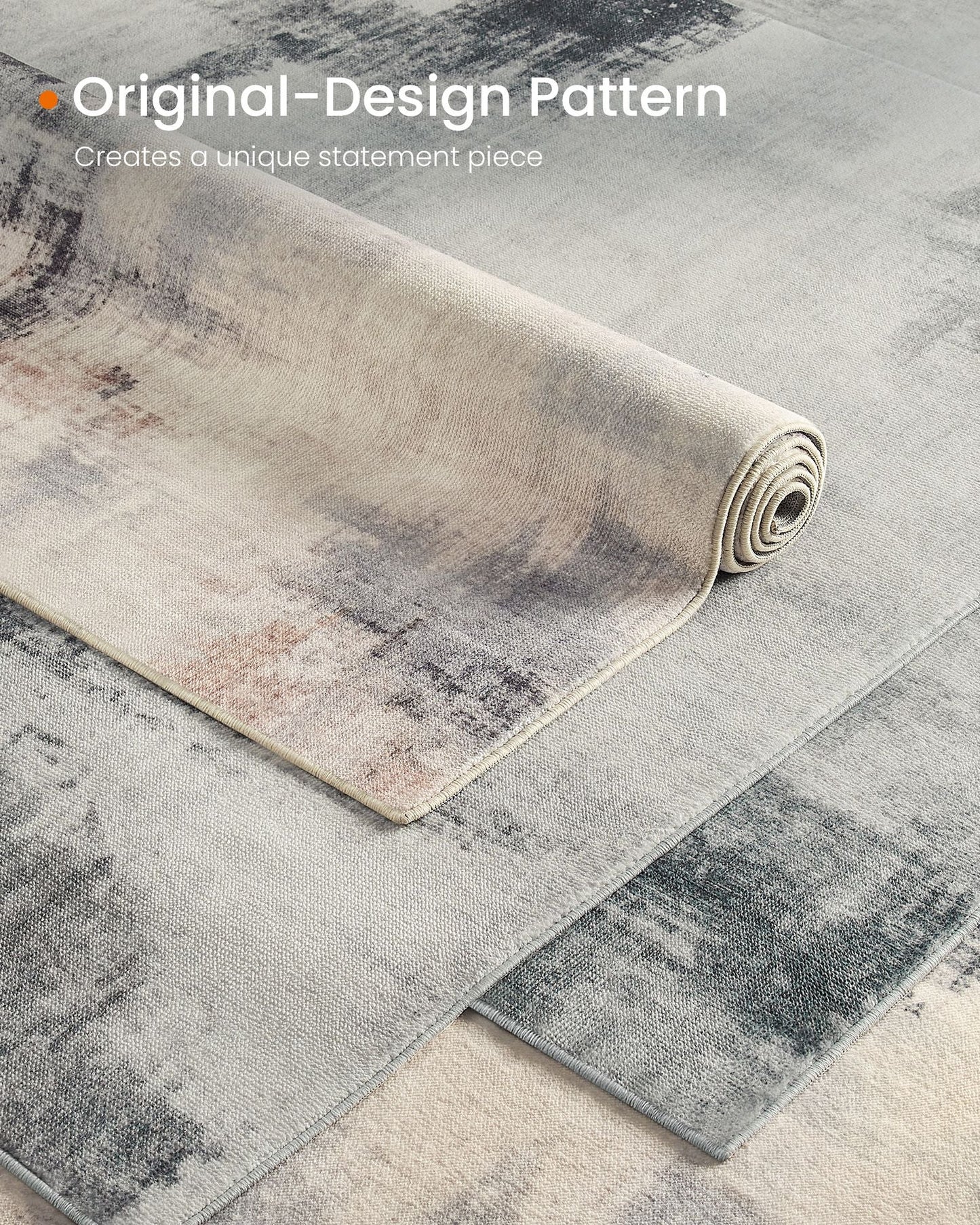 5x7 ftArea Rug, Modern Abstract Style