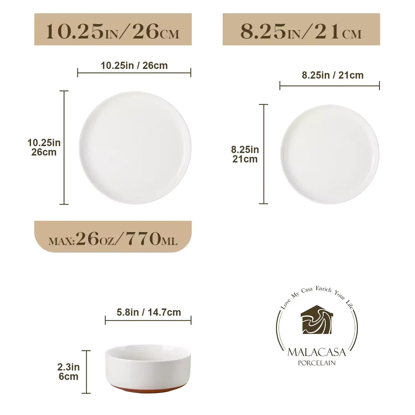 Tara Grey 18 Piece Dinnerware Set