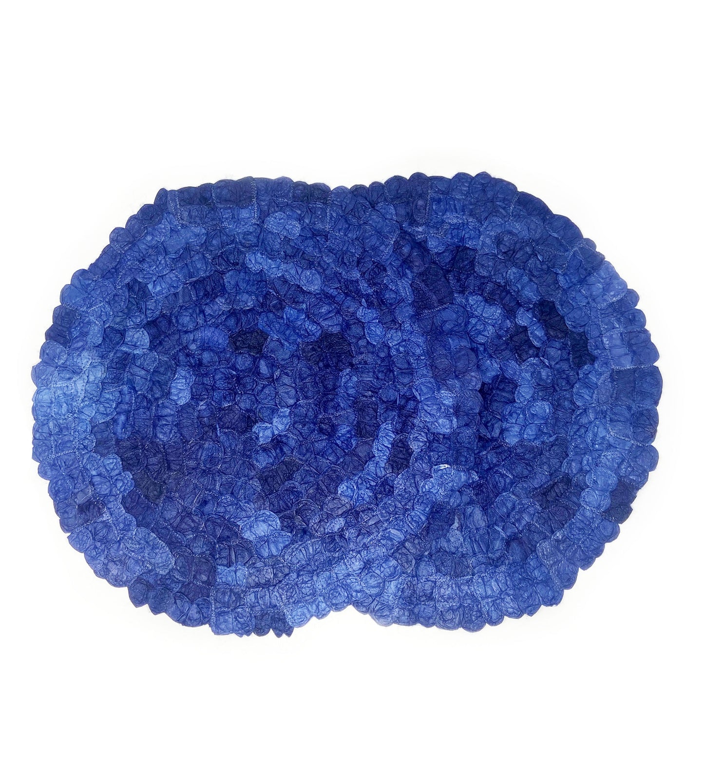 Mulberry Silk Charger (Pair) - Sea Blue