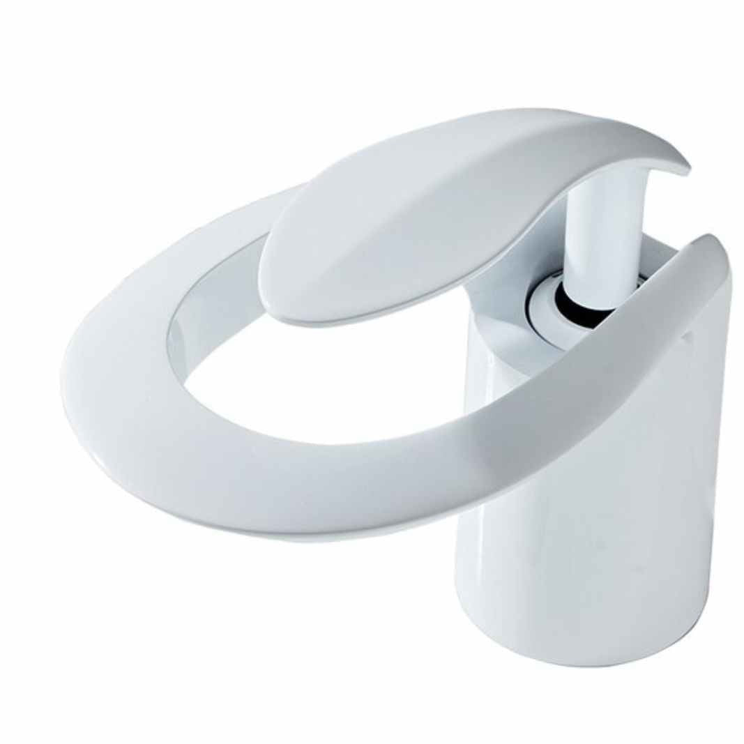 LunaMist Modern Single Handle Vessel Bathroom Faucet with Round Hollowing Design