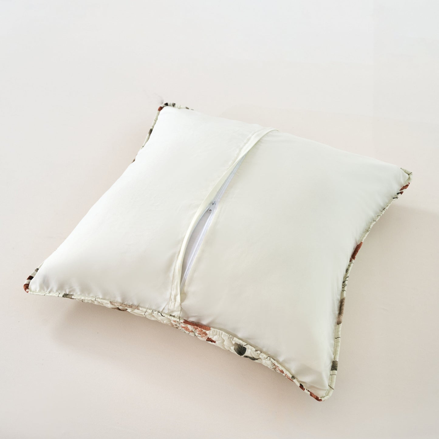 DaDalogy Enchanted Meadow Quilt Set - Victoria Garden Delicate Floral Symphony in Beige, Rose, and Soft Green, Luxuriously Soft Quilted Bedspread Set