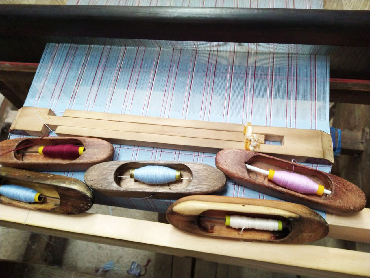 Chiapas Plaid Light Blue Placemat