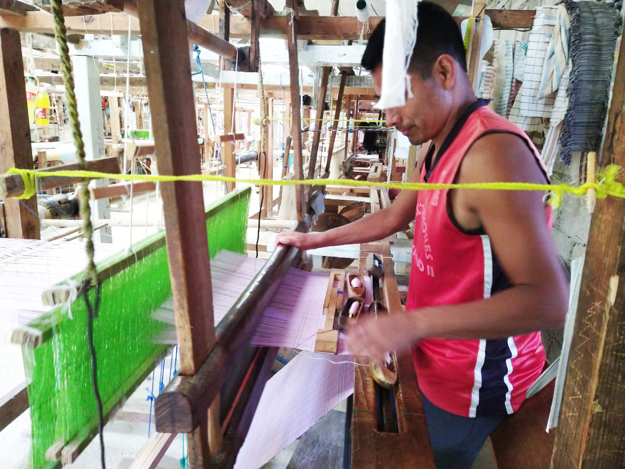 San Lucas Plaid White & Orange Placemat