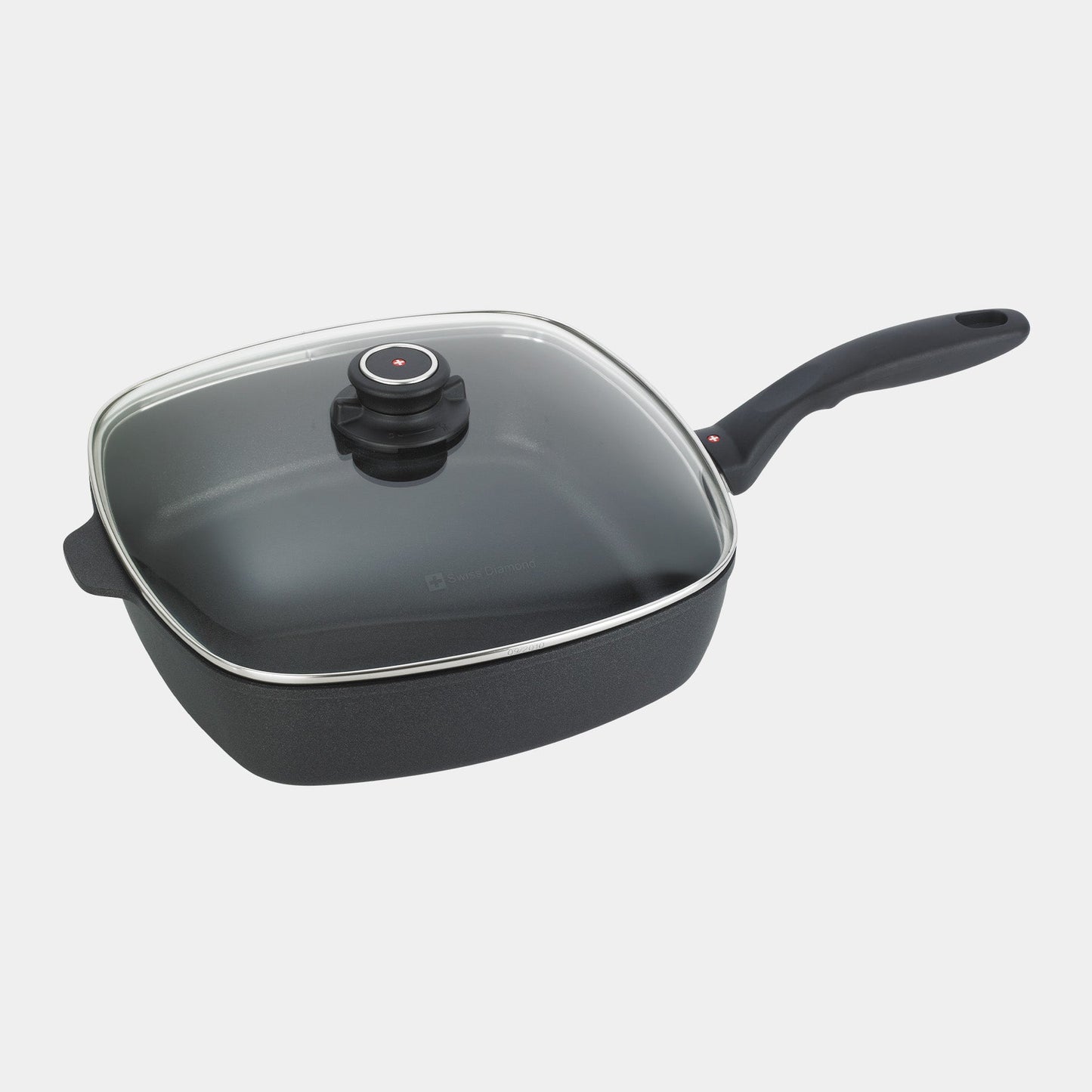 XD Nonstick Square Saute Pan with Glass Lid - Induction