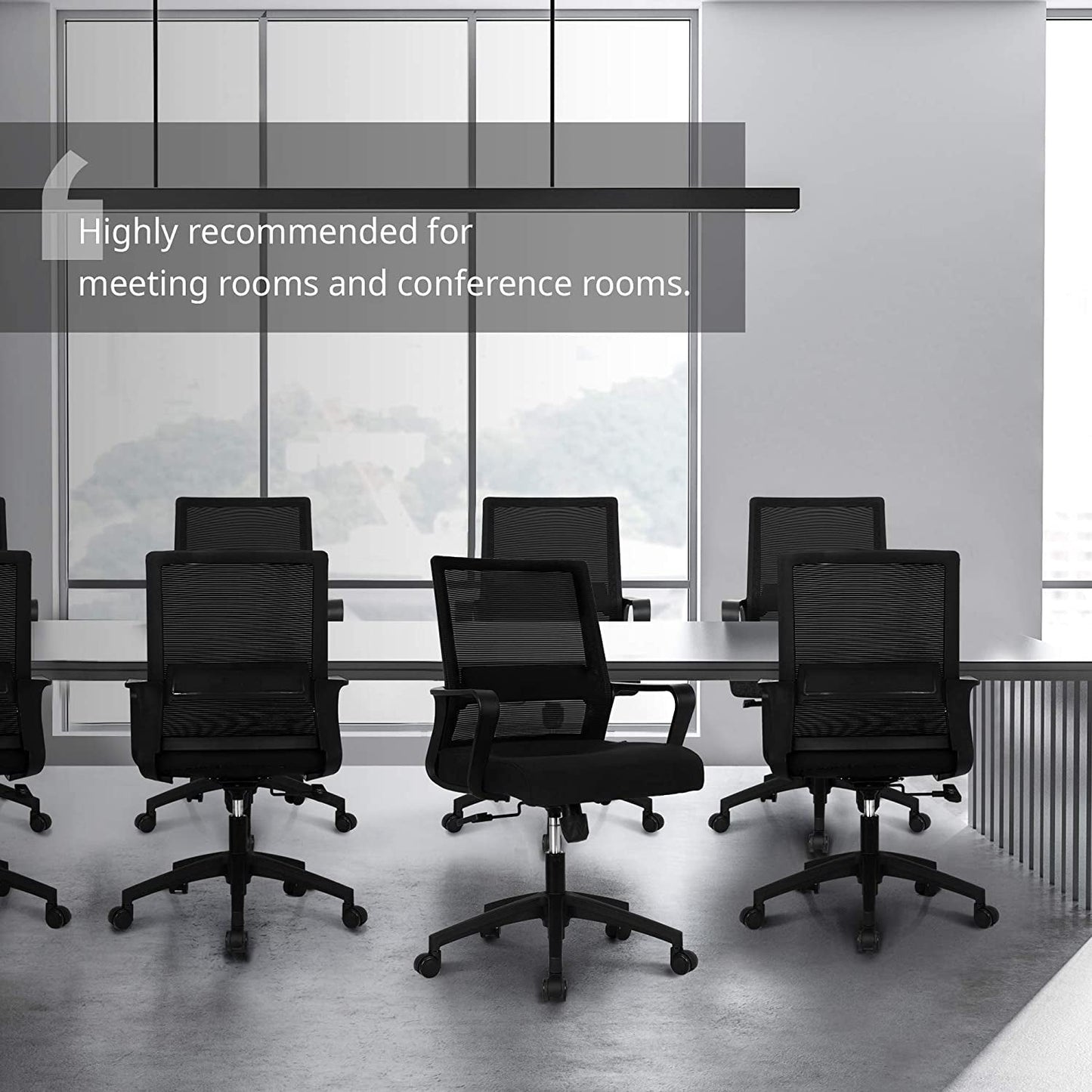 Ergonomic Mesh Office Chair With Lumbar Support And Breathable Back