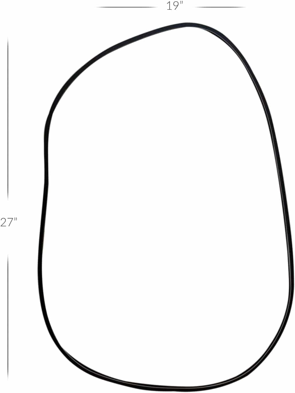 Modern Asymmetrical Wall Mirror – Squiggly MDF Wood Artistic Design