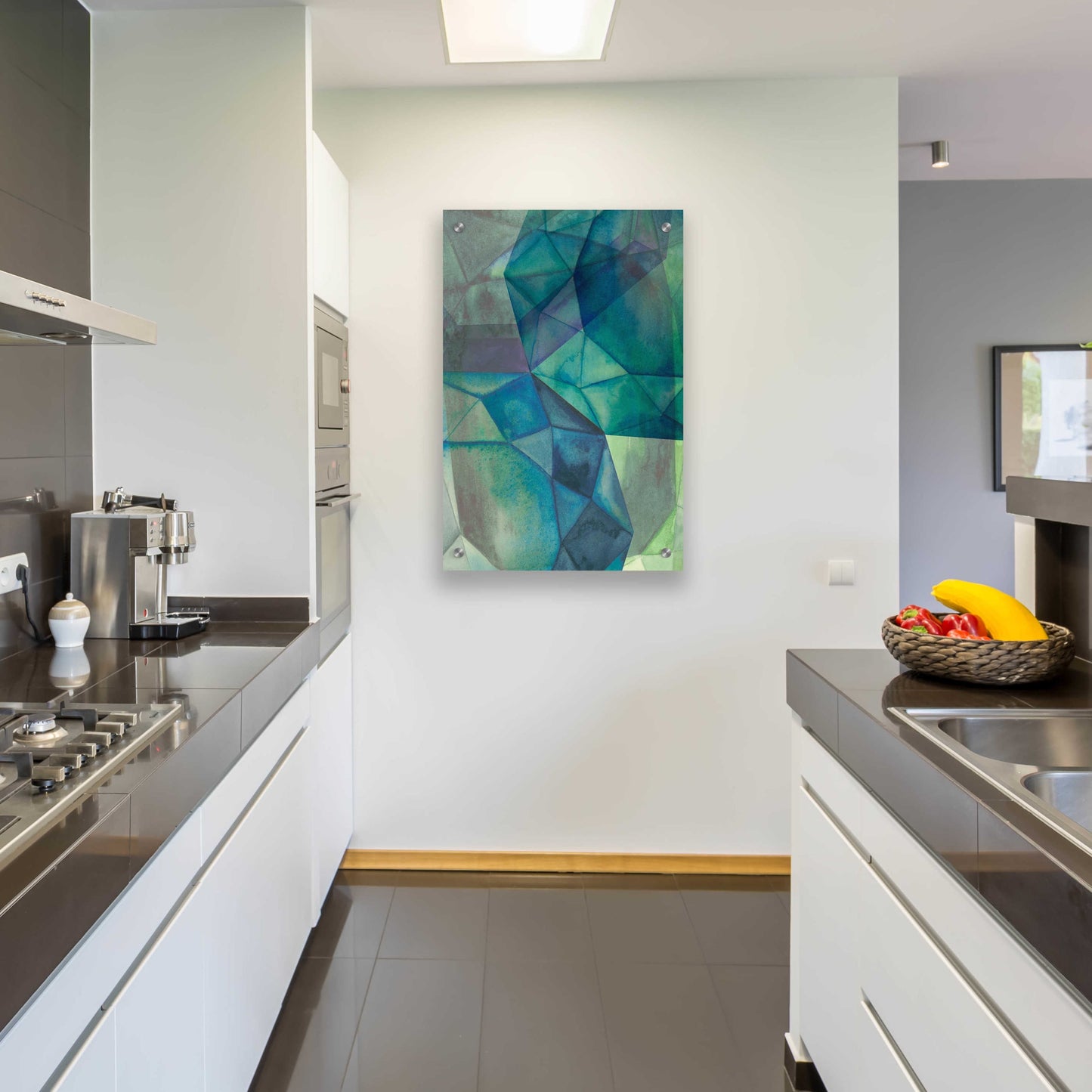 'Gemstones I' by Grace Popp, Acrylic Glass Wall Art, 24"X36"