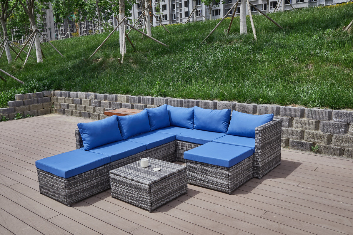 Patio Sofa with Cushions