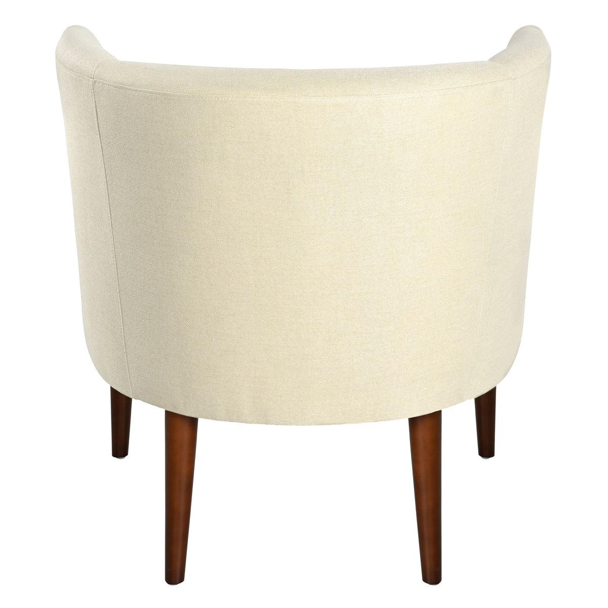 Modern Club Chair with Button-Tufted Back & Tonal Piping