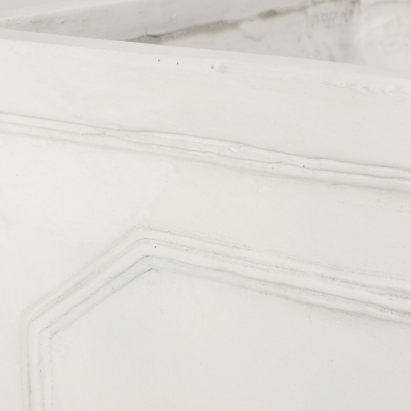 17.75 x 18.50 Antique White MGO Planter