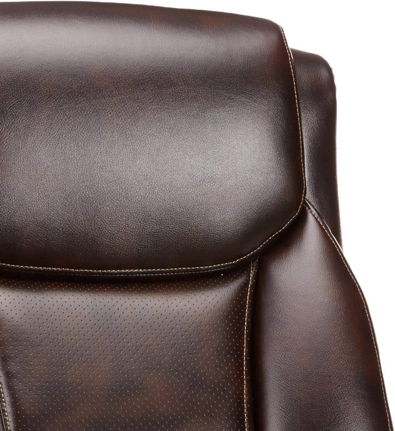 Big Tall Executive Office Chair With Lumbar Support Brown