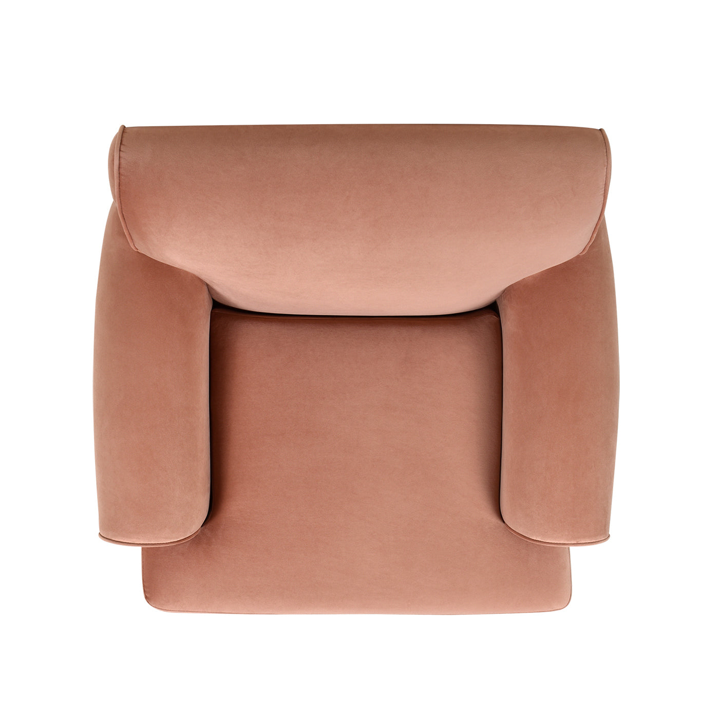 Alana 38" Lawson Accent Arm Chair Metal Casters, Peach Orange Velvet
