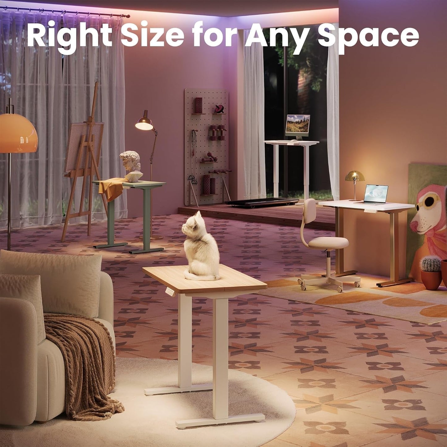 Adjustable Height Electric Standing Desk with Memory Settings