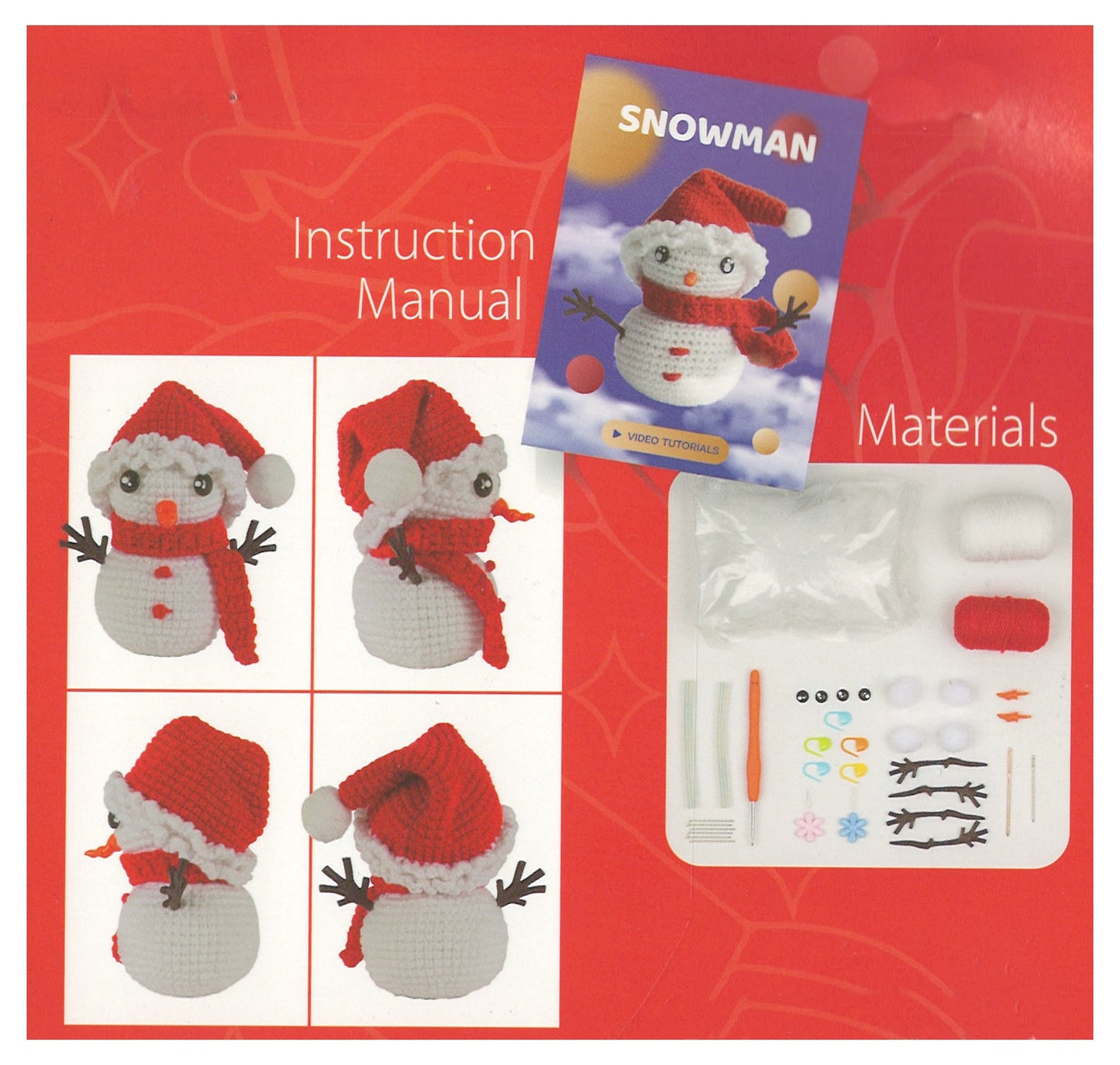 Amigurumi Crochet Kit - Snowman