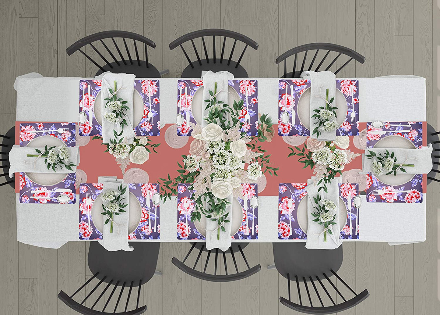Floral Cork Placemats – Cork Backed, Heat & Scratch Resistant Table Decor Mats