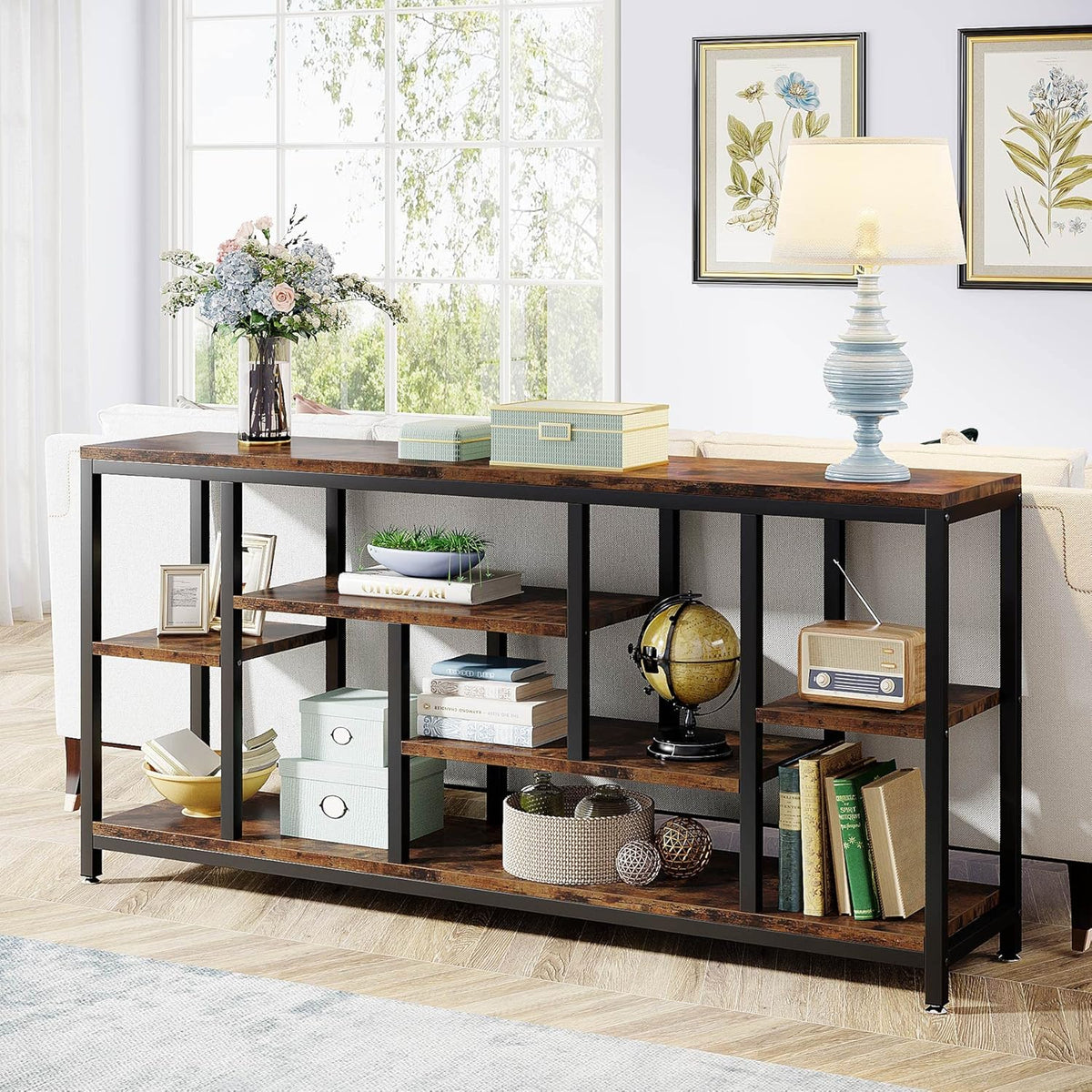 70.9" Extra Long Industrial Console Table