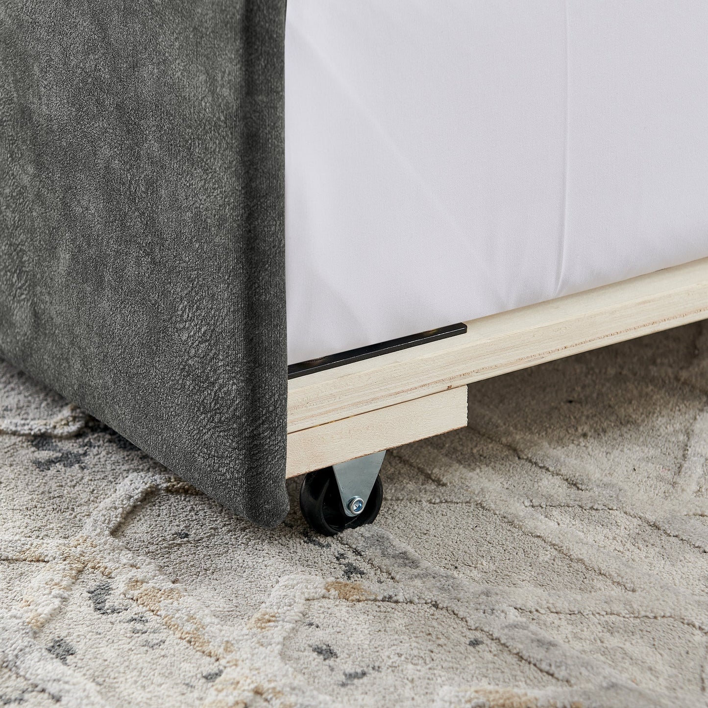 Full Size Daybed with USB Charging & Twin Size Pull-out Bed