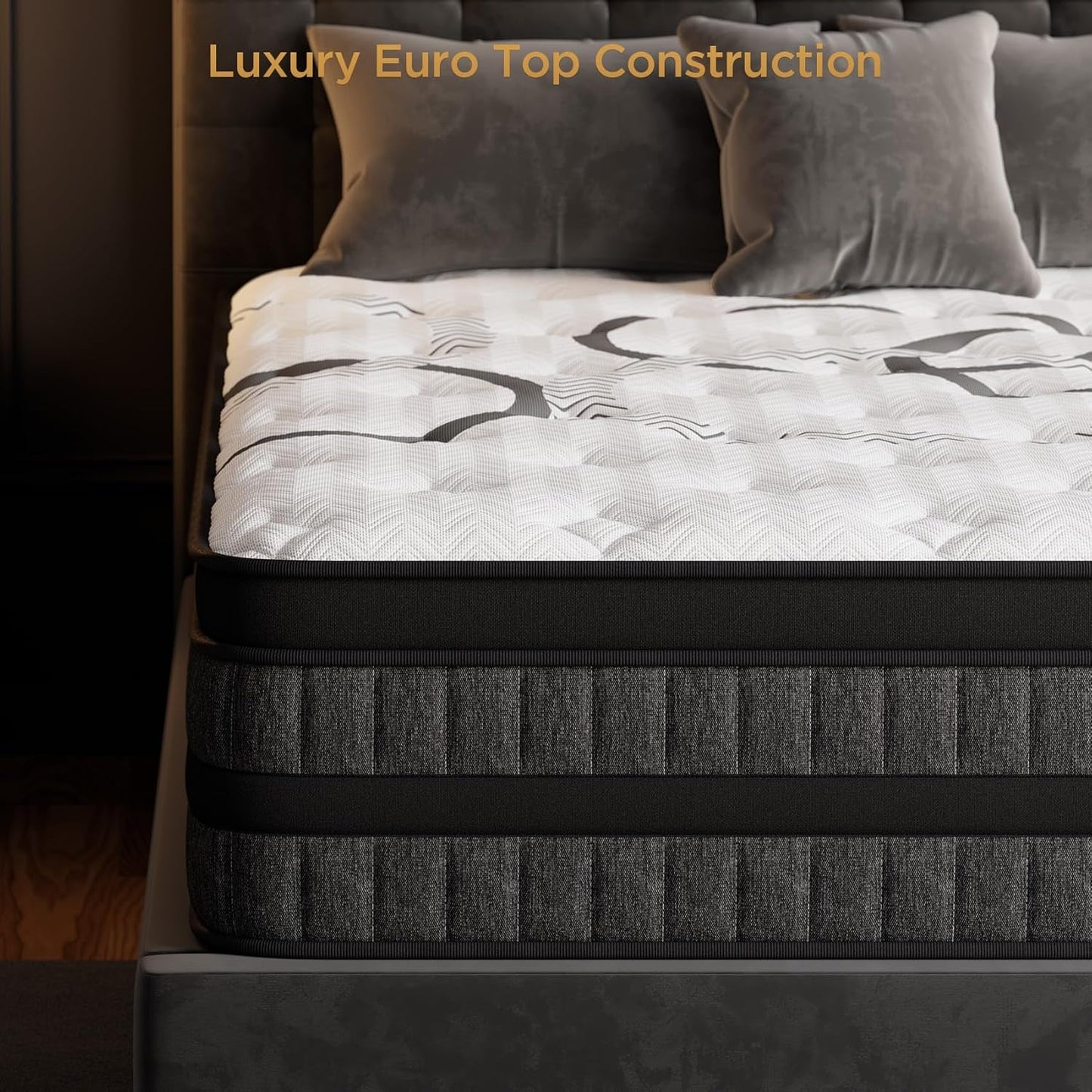 Queen TenInch Premium Gel Memory Foam Hybrid Mattress Eurotop