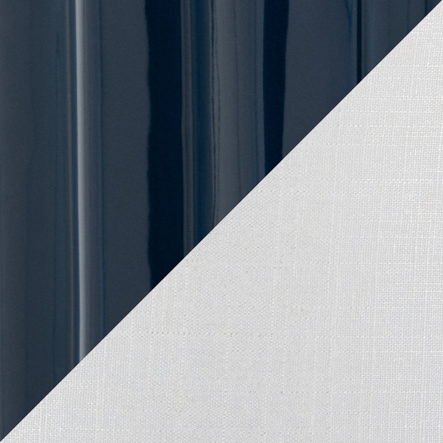 Stella 23' Contemporary Ceramic Table Lamp in Gloss Dark Blue Ceramic with White Shade by LumiSource