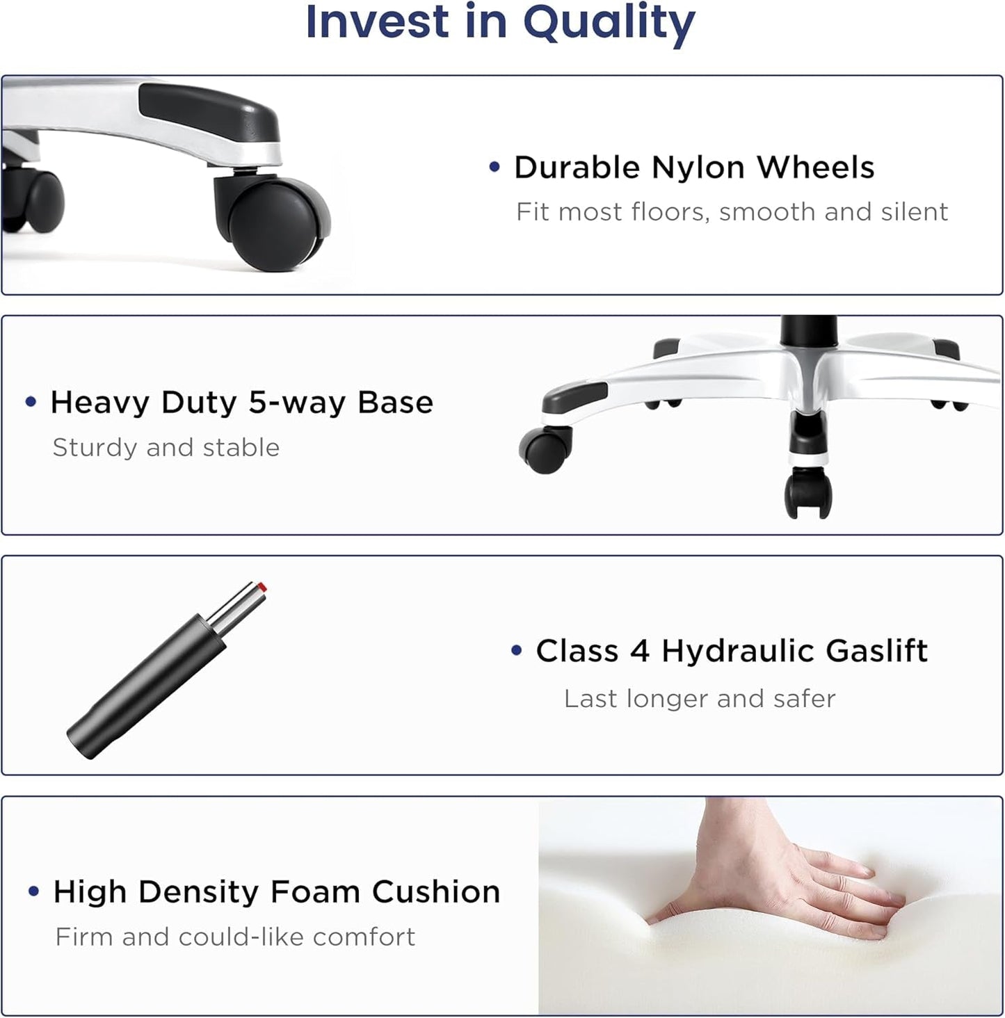 Ergonomic Office Chair Microfiber Leather With Adjustable Lumbar Support Taupe