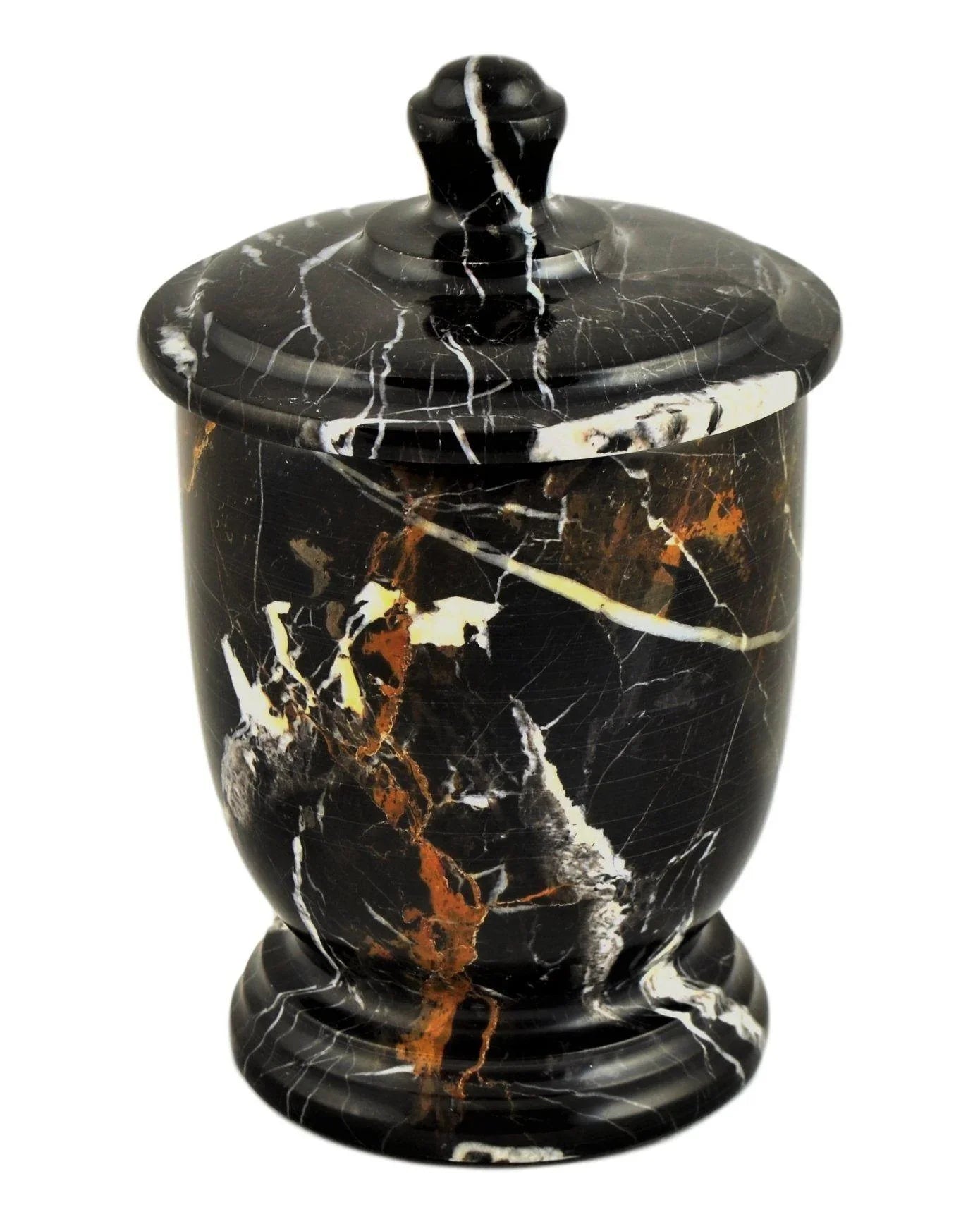 Bath Accessories - Cotton Swab Dispenser of Michelangelo Marble