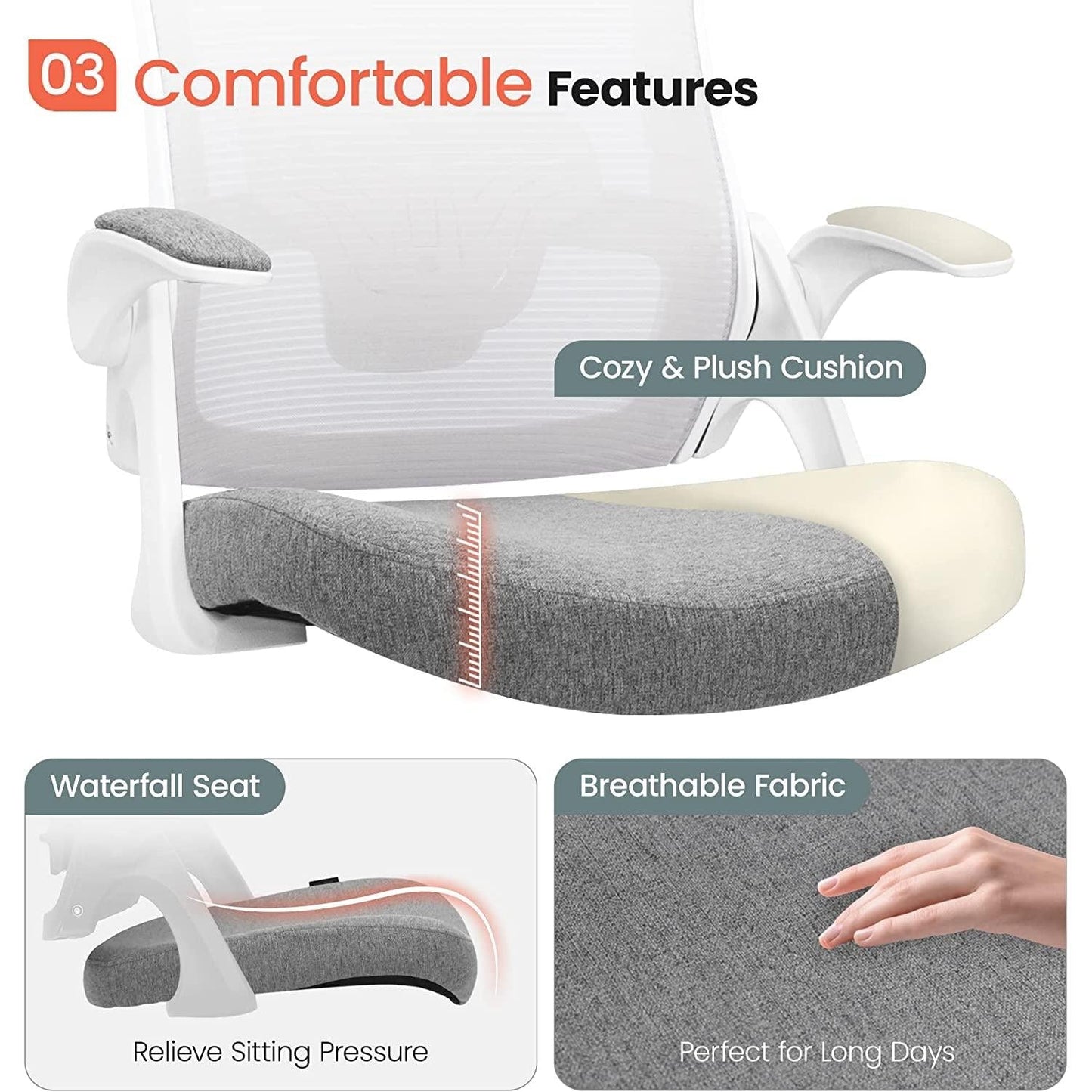 Ergonomic High Back Office Chair With Lumbar Support