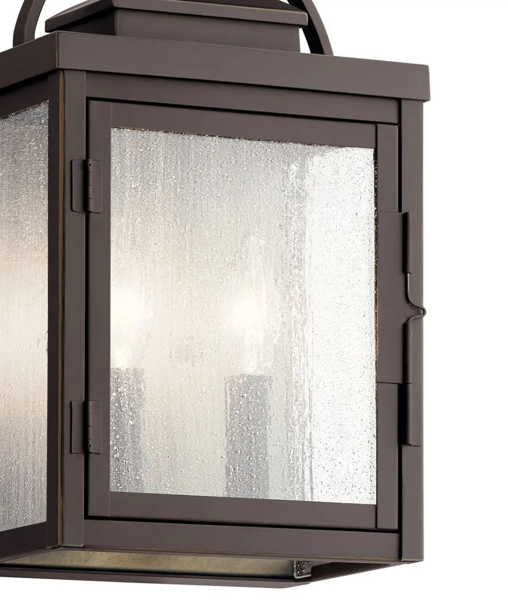 Carlson 15"H 2-Light Bronze Finish Outdoor Wall Lantern by Kichler