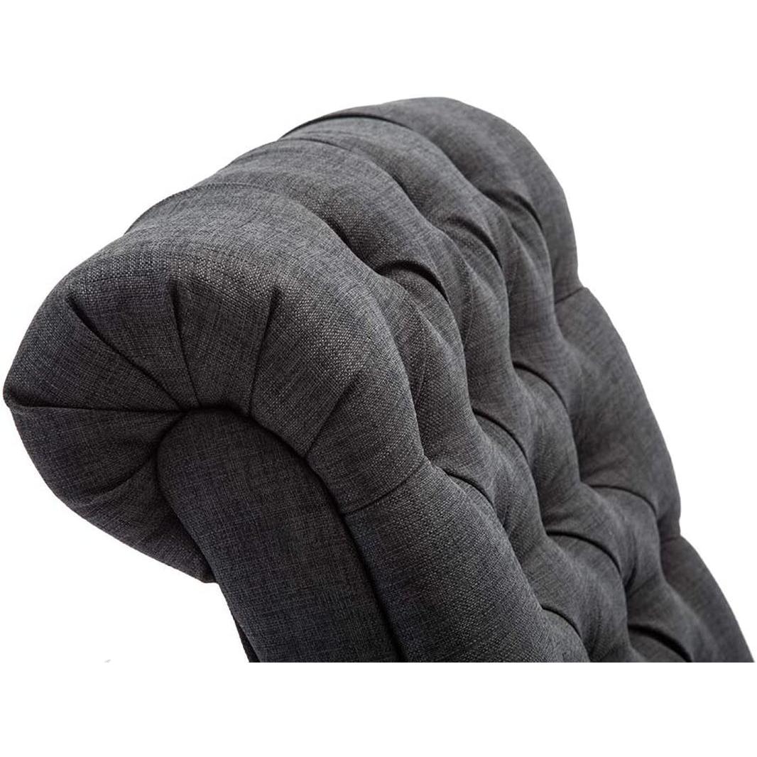 Gray Accent Chair With Wood Legs For Living Room Decor