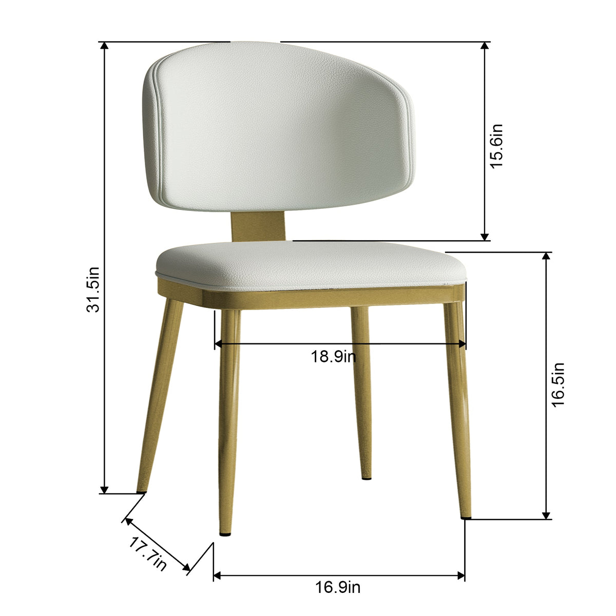 Dining Chairs Set of 2 in Modern Design