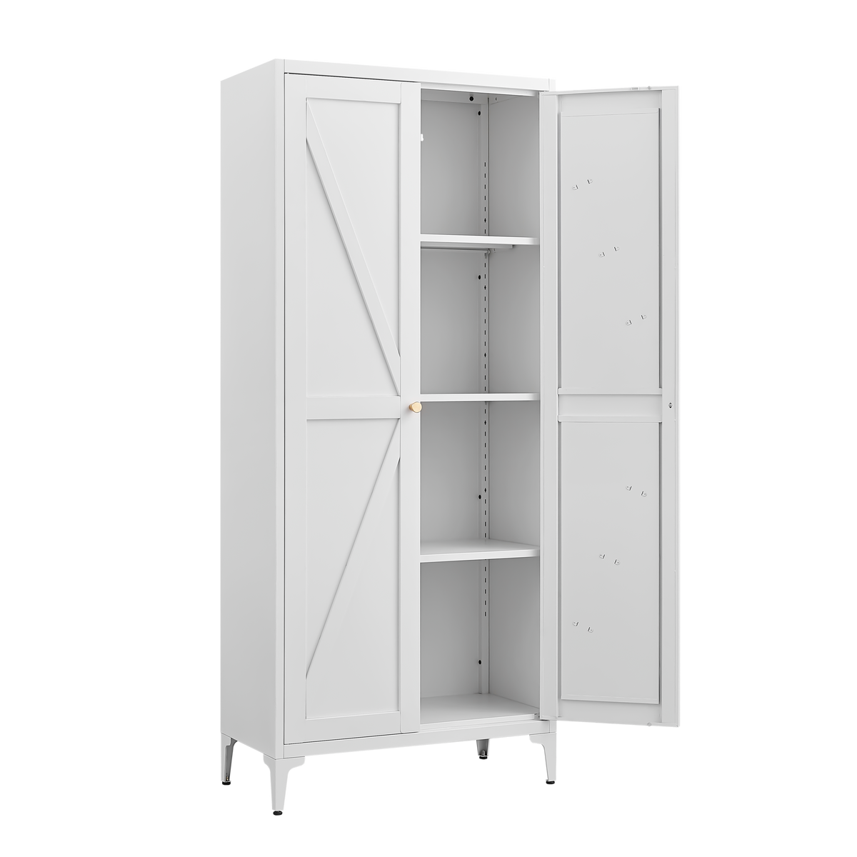 Metal Adjustable 2 Doors Storage Cabinet