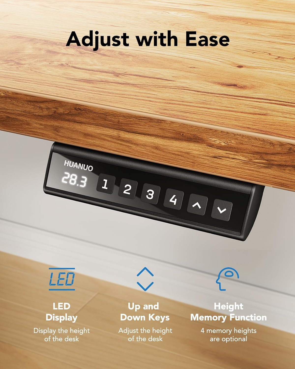 Electric Standing Desk 48X24 Inch Adjustable Height Memory