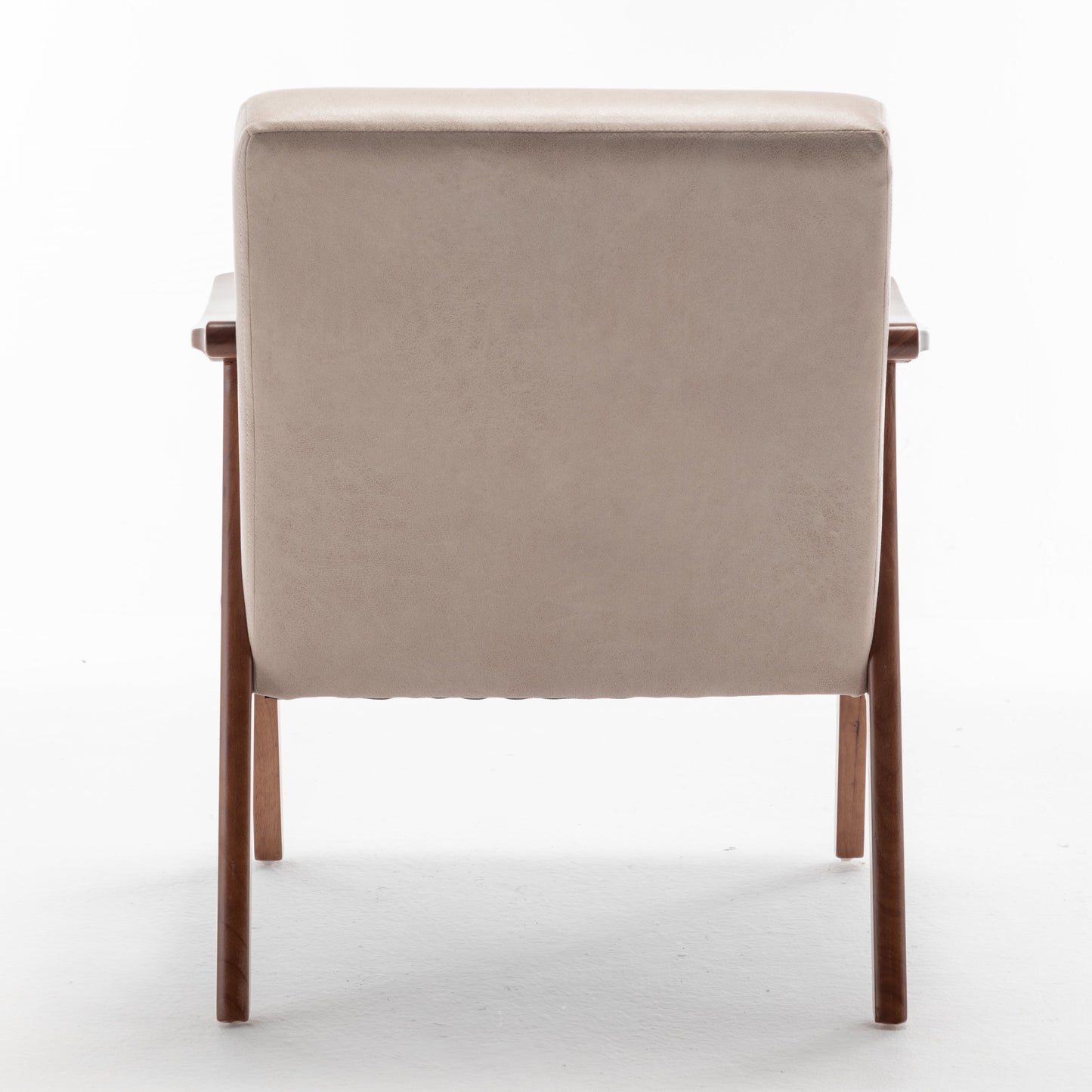 Mid-Century Modern Accent Chair with Microfiber Upholstery