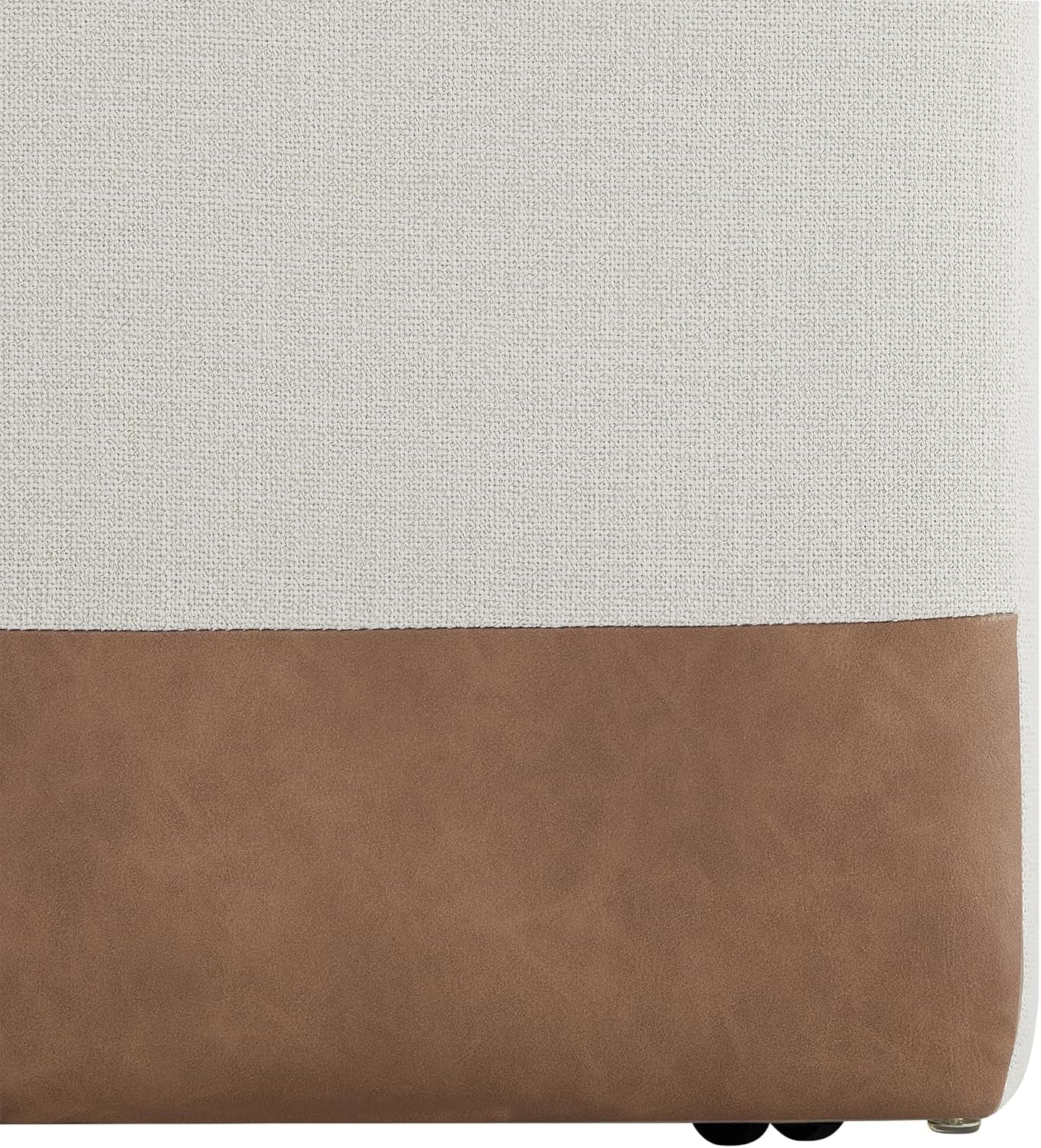Rolling Dining Chair Set Of 2 With Casters Cognac Linen