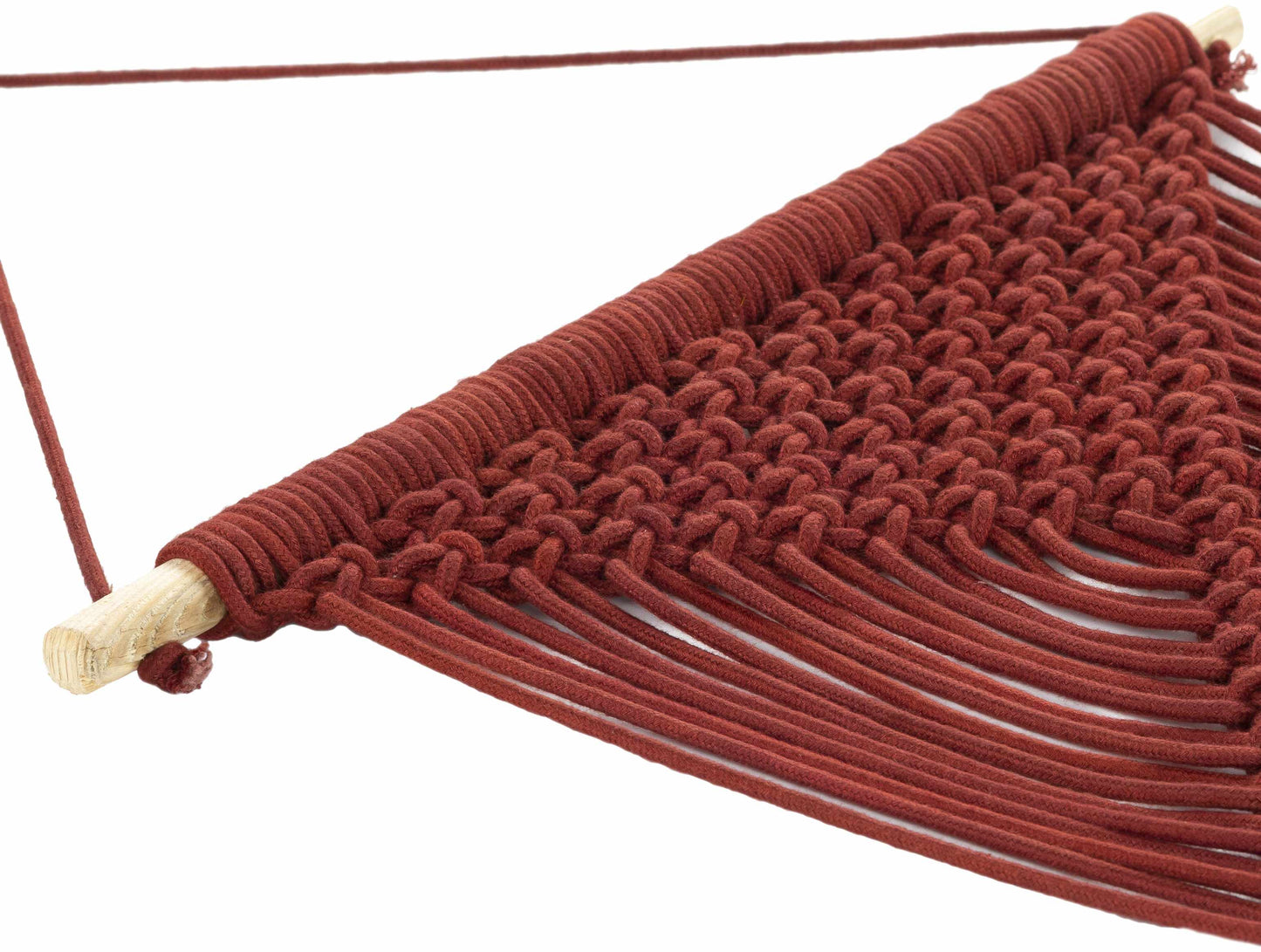 Columbio Rust Macramé Wall Hanging Decor