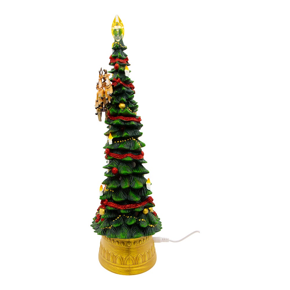 Battery Operated Musical Santa Water Tree