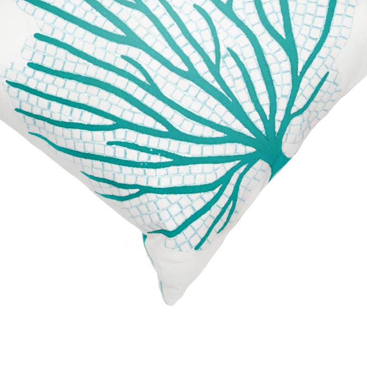 Coral Fan Indoor/Outdoor Pillow 12 x 20"