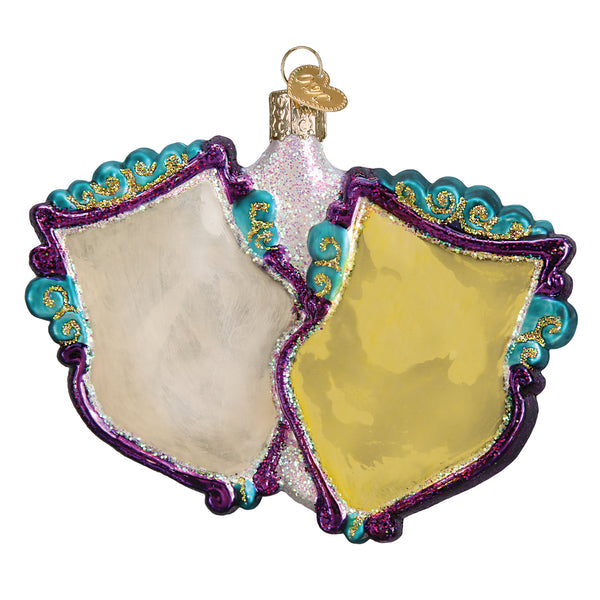 Comedy And Tragedy Glass Ornament