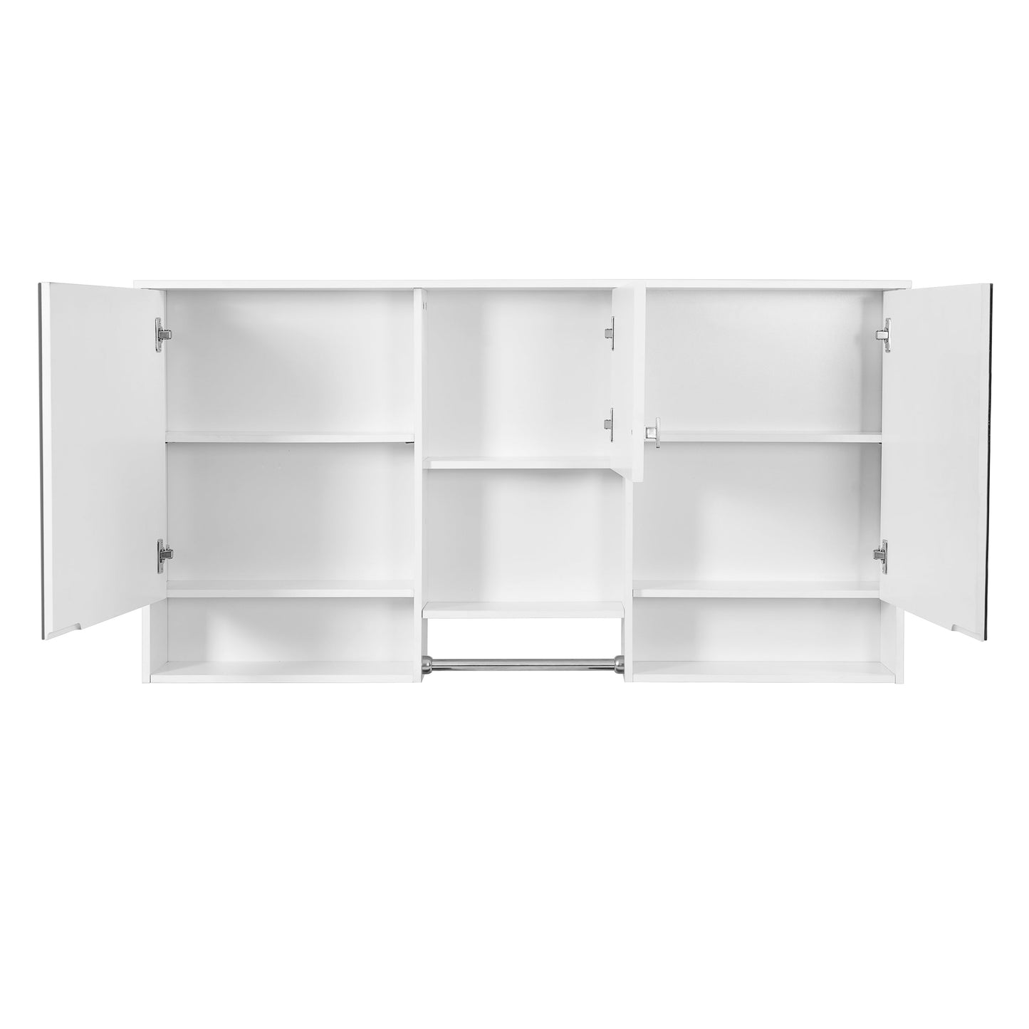 55 Inch Wall-Mount 3-in-1 Mirror Cabinet
