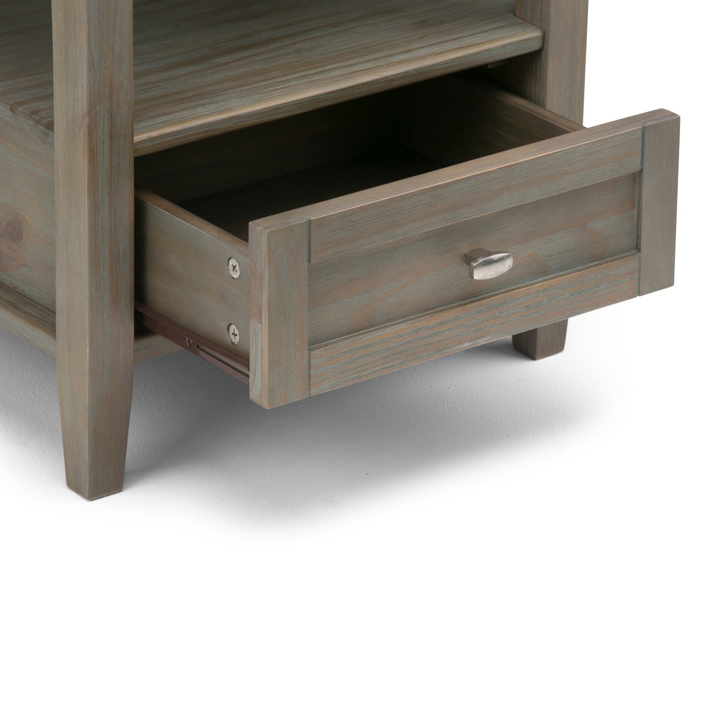Warm Shaker Solid Wood 20 Inch Wide Transitional End Table