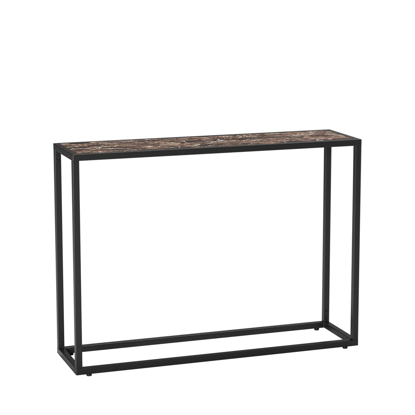 Narrow Console Table - High-End Edge Wrapped Foyer Table