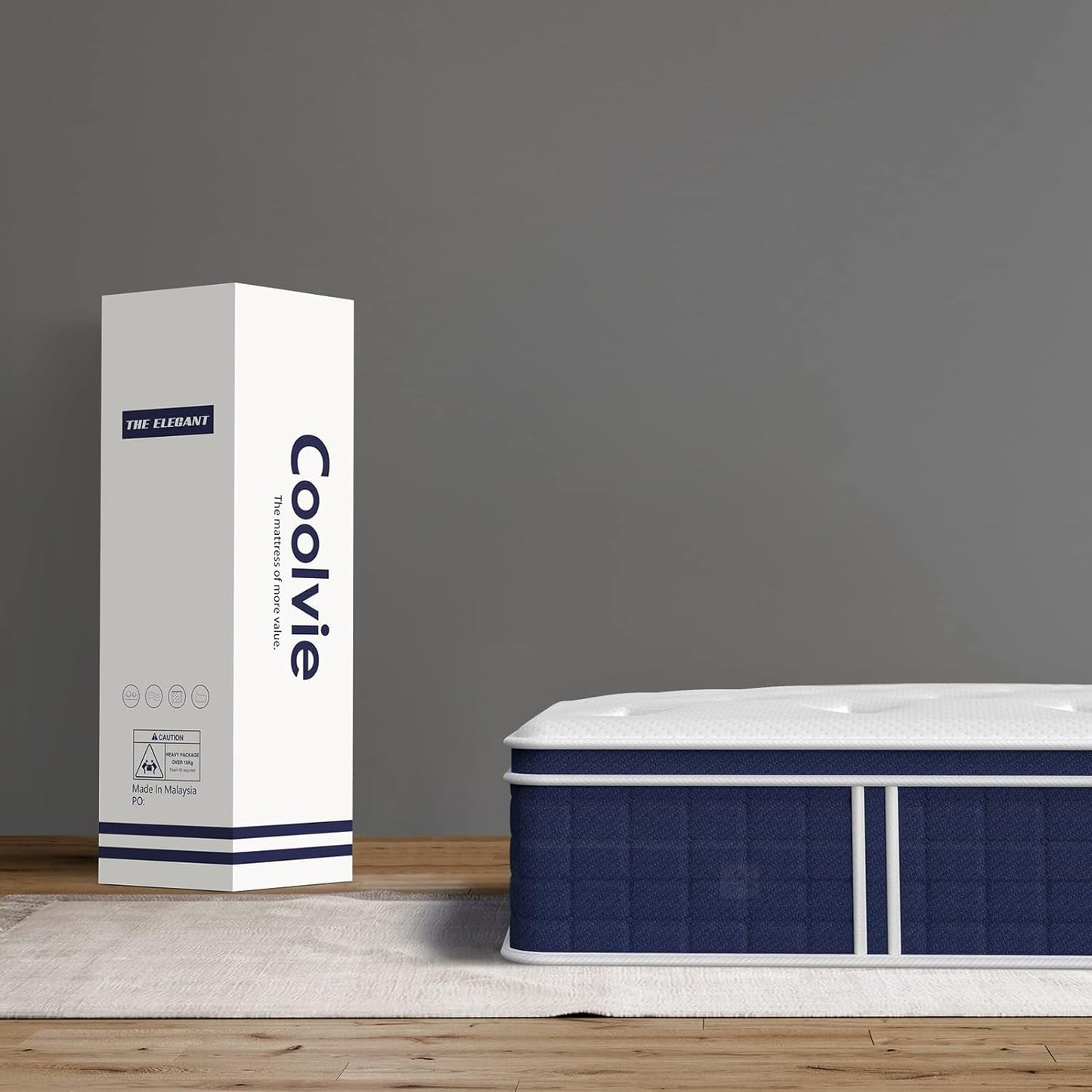 Twin TwelveInch Hybrid Mattress With Premium Pocket Coils